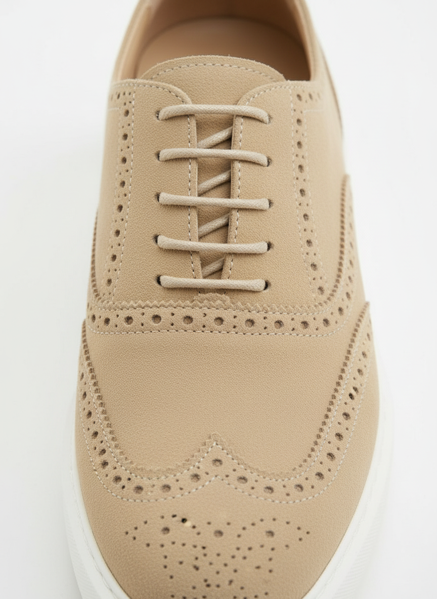 Girotti Beige lacing detail